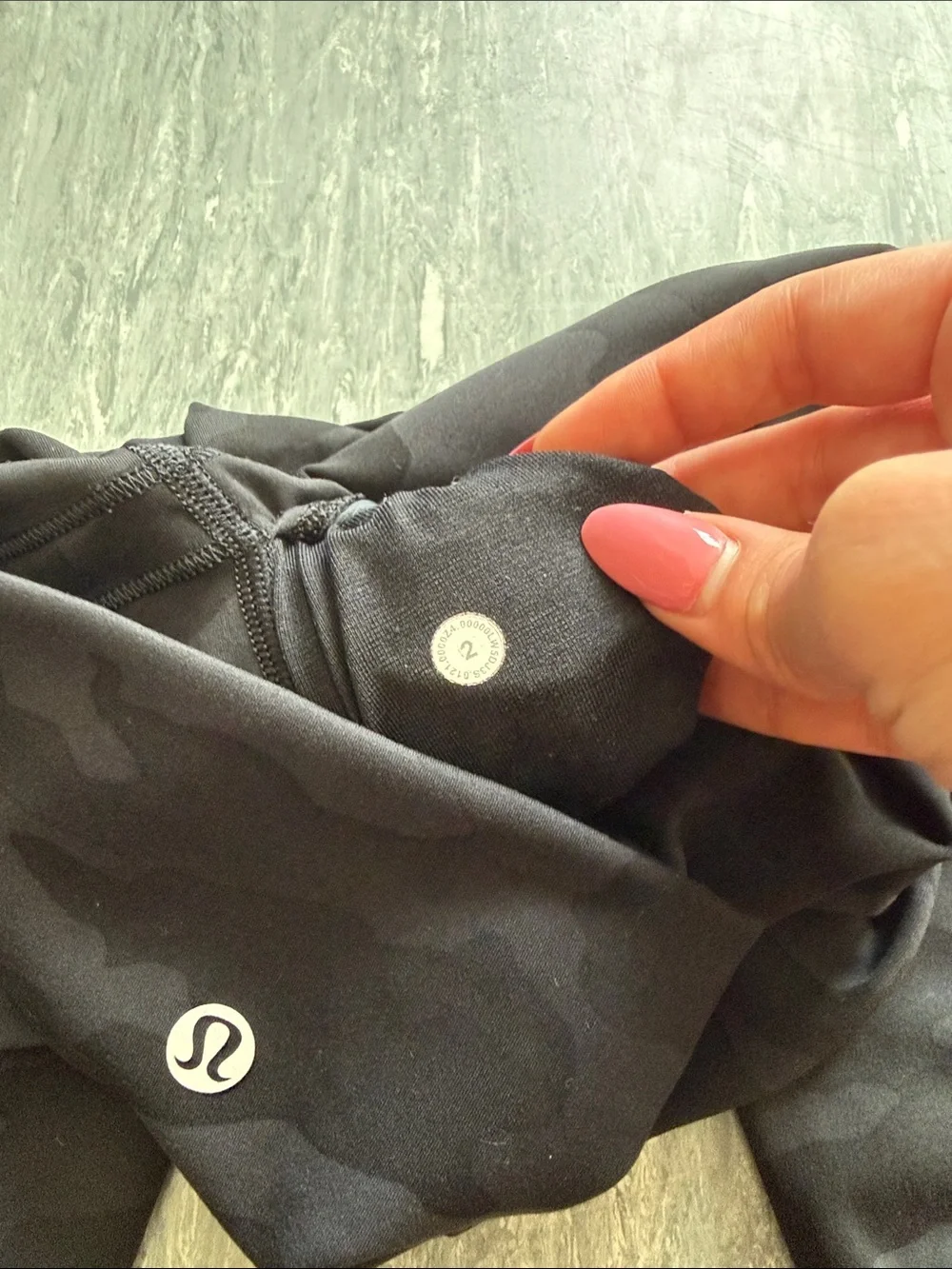 Lululemon Tall Black Camo Leggings